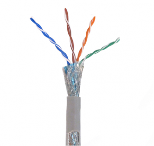 Cat.5E S/FTP Shielded And Foiled Twisted Pair Solid Ethernet Cable