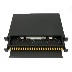 1U 12/24 Core ST Single Mode Drawer Type Fiber Optic Patch Panel